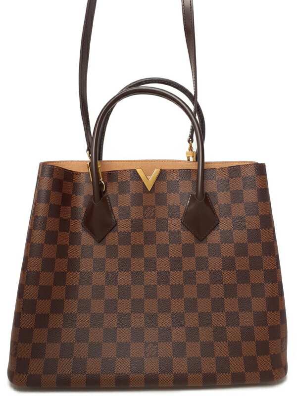 【LOUIS VUITTON】ルイヴィトン『ダミエ ケンジントン』N41435 レディース 2WAYバッグ 1週間保証【中古】
