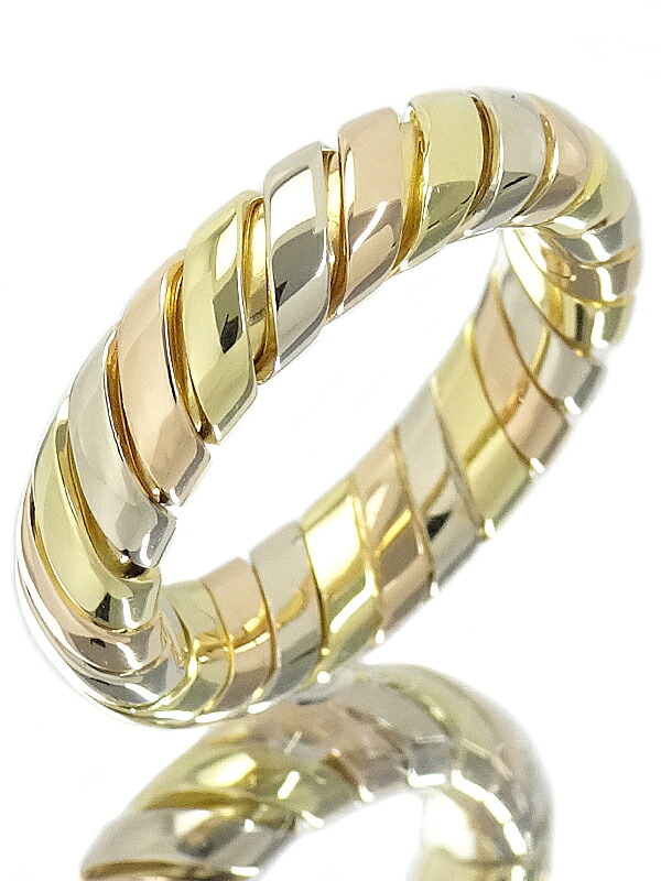 【BVLGARI】ブルガリ『K18YG/K18PG/K18WG トゥボガス リング スリーカラー』5号 1週間保証【中古】