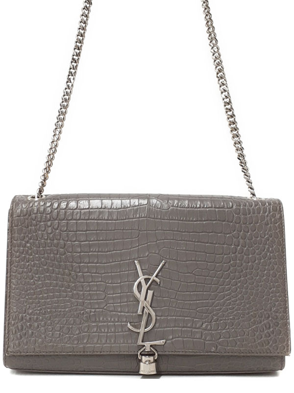 【SAINT LAURENT PARIS】サンローランパリ『クラシック ケイト モノグラム サンローラン サッチェル』354119 チェーンショルダーバッグ 1週間保証【中古】