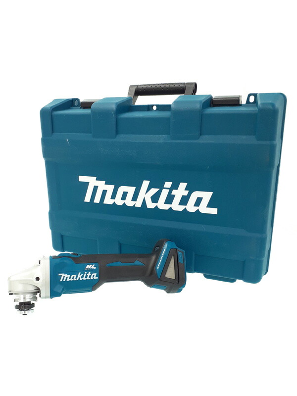 【makita】【訳あり未使用品】マキタ『18V 100mm 充電式ディスクグラインダ バッテリ/充電器/ケース付』GA404DRGXN 電動工具 1週間保証【中古】