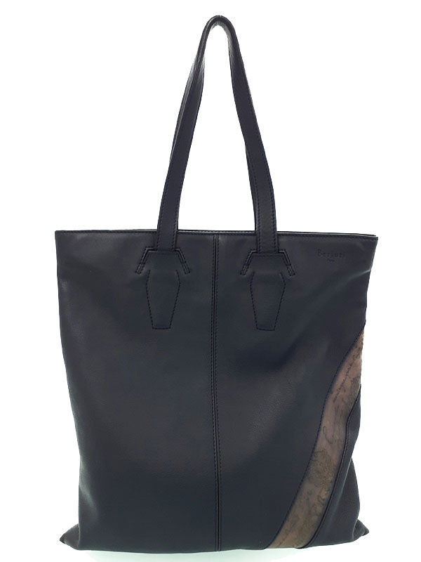 【Berluti】ベルルッティ『ヴィテッロフィオーレ レザー トートバッグ』メンズ 1週間保証【中古】