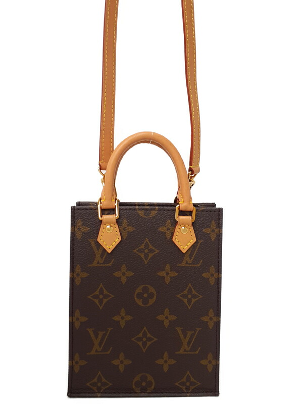 【LOUIS VUITTON】ルイヴィトン『モノグラム プティット サックプラ』M81295 レディース 2WAYバッグ 1週間保証【中古】