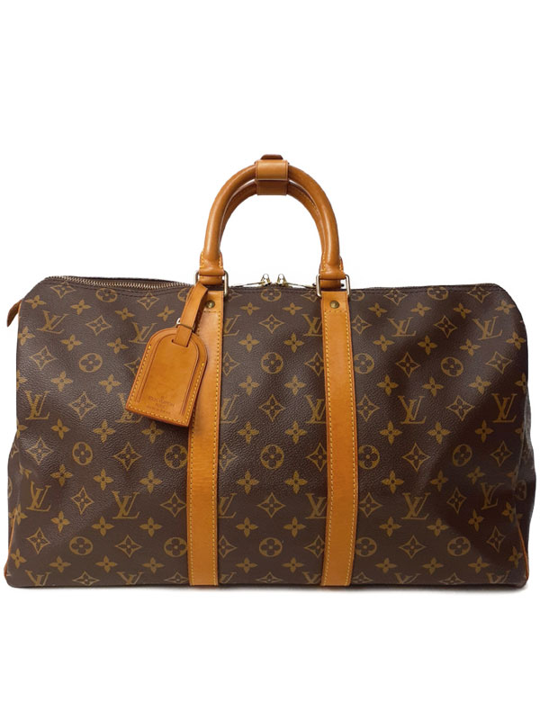 【LOUIS VUITTON】ルイヴィトン『モノグラム キーポル45』M41428 メンズ レディース ボストンバッグ 1週間保証【中古】