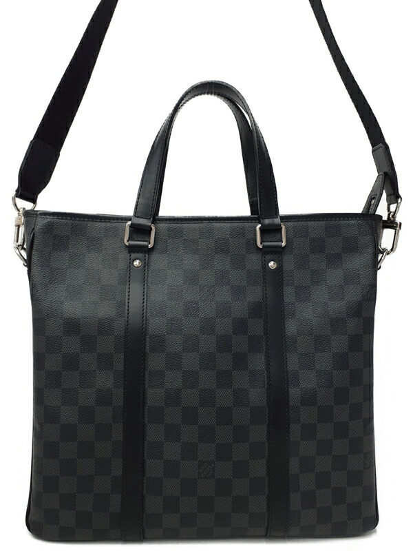 【LOUIS VUITTON】ルイヴィトン『ダミエ グラフィット タダオPM』N41259 メンズ 2WAYバッグ 1週間保証【中古】
