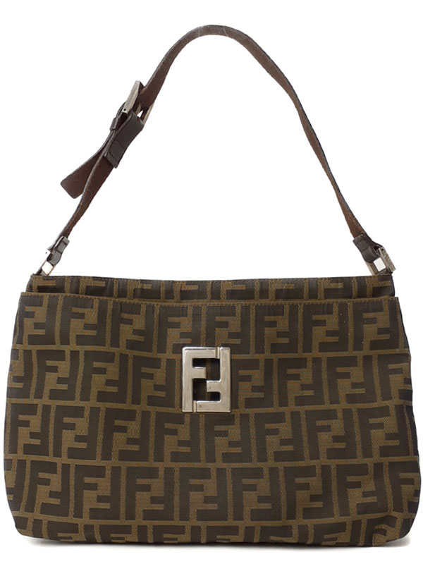 【FENDI】フェンディ『ズッカ柄 ショルダーバッグ』レディース 1週間保証【中古】
