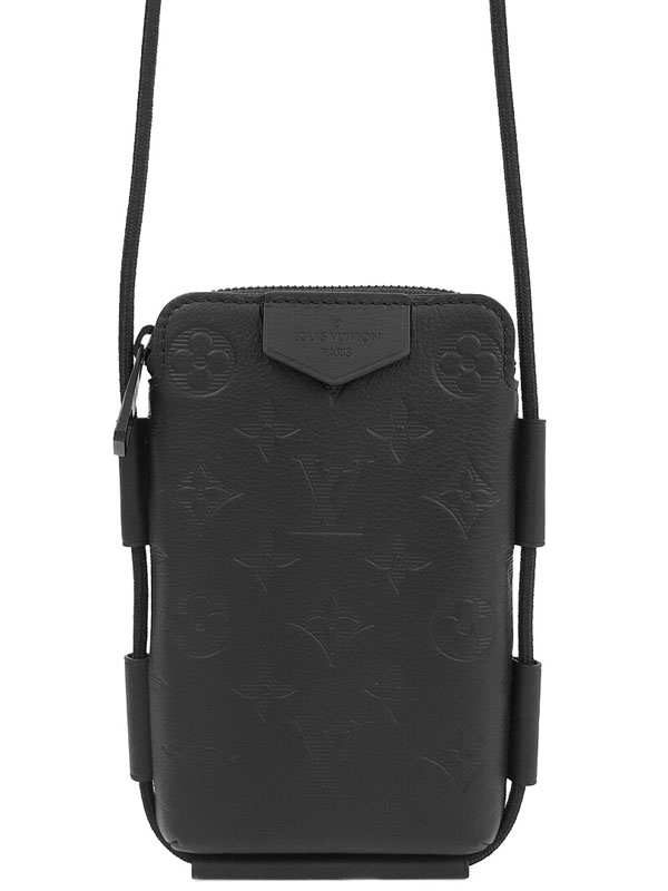 【LOUIS VUITTON】ルイヴィトン『モノグラム シャドウ レースアップ ポーチ』M12601 メンズ ショルダーポーチ 1週間保証【中古】