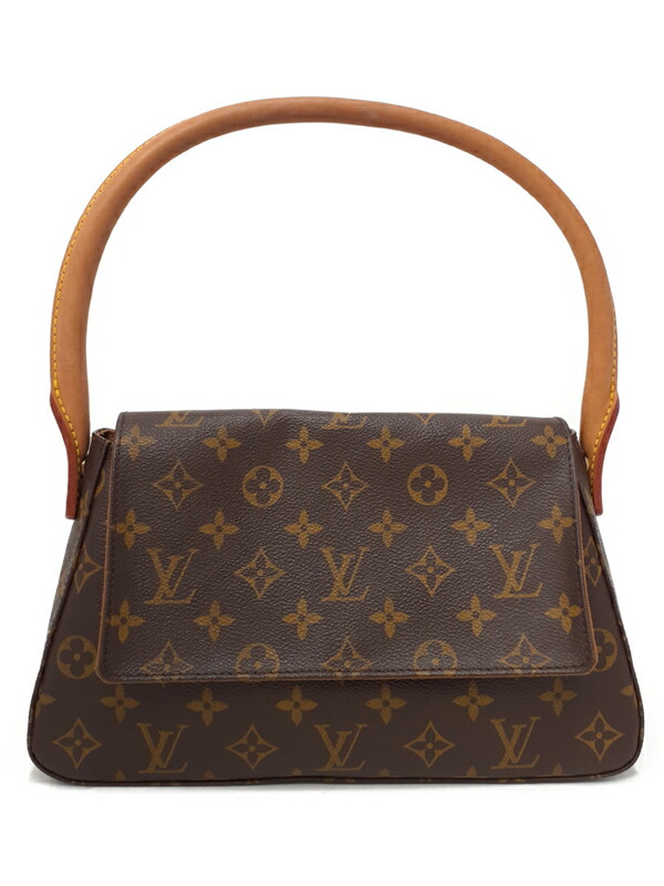 【LOUIS VUITTON】ルイヴィトン『モノグラム ミニ ルーピング』M51147 レディース セミショルダーバッグ 1週間保証【中古】