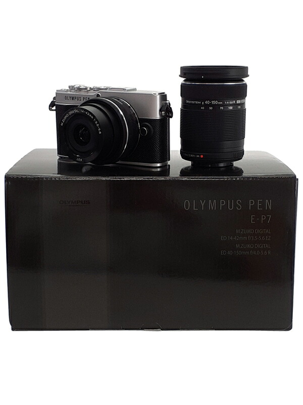 【OLYMPUS】オリンパス『OLYMPUS PEN E-P7 EZダブルズームキット / シルバー』2022年11月発売 ミラーレス一眼カメラ 1週間保証【中古】