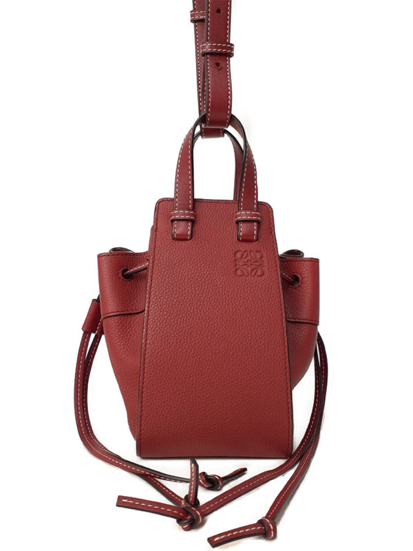 【LOEWE】ロエベ『ハンモック ドローストリングバッグ ミニ』レディース 2WAYバッグ 1週間保証【中古】