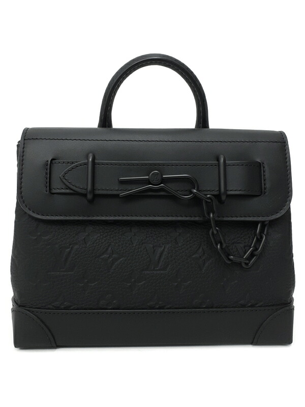 【LOUIS VUITTON】ルイヴィトン『トリヨン モノグラム スティーマーPM』M24436 メンズ ハンドバッグ 1週間保証【中古】