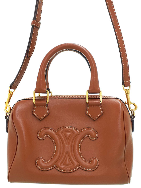 【CELINE】セリーヌ『トリオンフ スモール ボストン』113773DU3.04LU レディース 2WAYバッグ 1週間保証【中古】