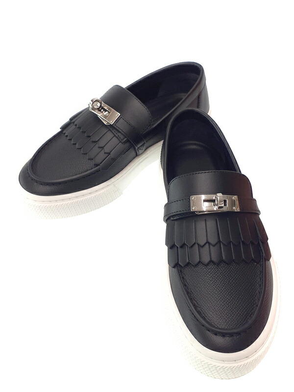 【HERMES】エルメス『 ゲーム ケリーバックル ローファー size34』レディース靴 1週間保証【中古】