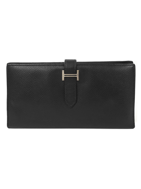 【HERMES】エルメス『ベアンスフレ』□M刻印 2009年製 メンズ レディース 二つ折り長財布 1週間保証【中古】