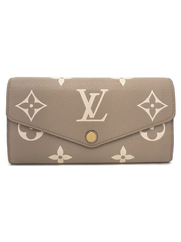 【LOUIS VUITTON】ルイヴィトン『バイカラー モノグラム アンプラント ポルトフォイユ サラNM』M81049 レディース 二つ折り長財布 1週間保証【中古】