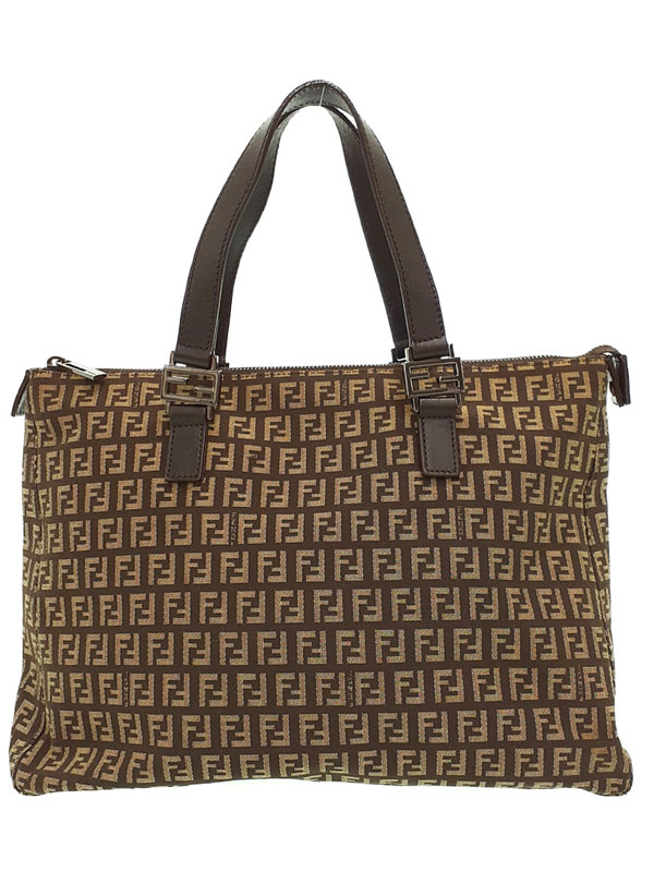 【FENDI】フェンディ『ズッキーノ柄 ハンドバッグ』8BH138 レディース 1週間保証【中古】