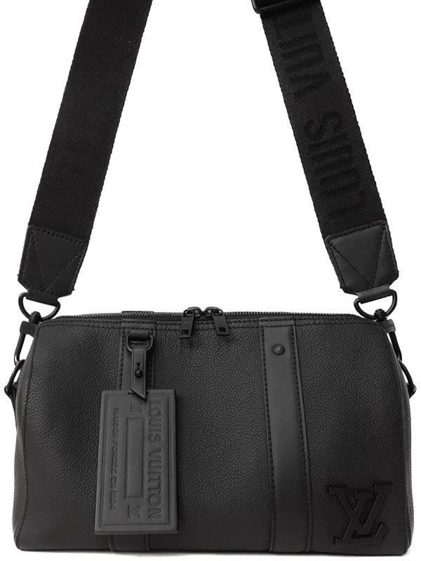 【LOUIS VUITTON】ルイヴィトン『LV アエログラム シティ キーポル』M59255 メンズ ショルダーバッグ 1週間保証【中古】