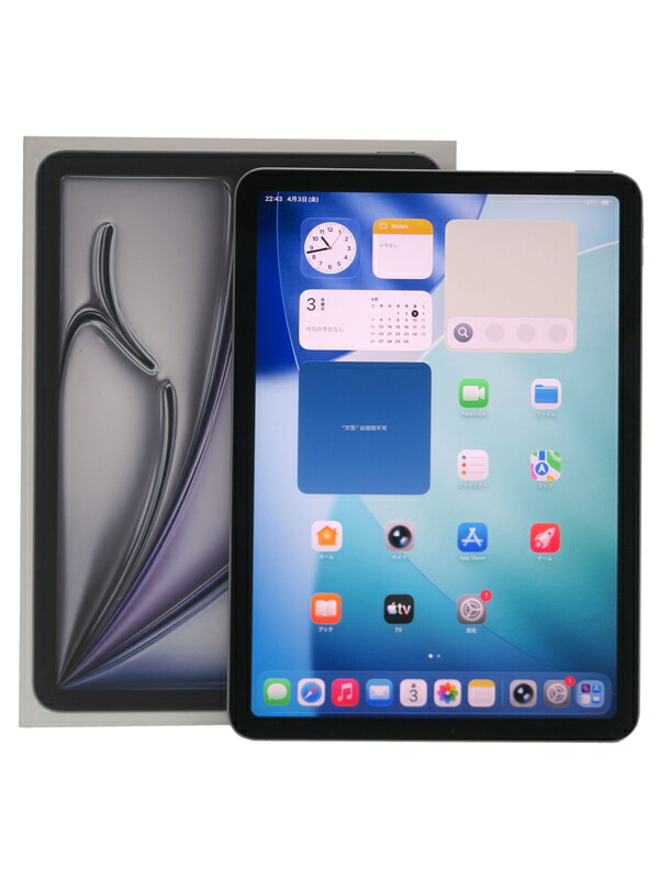 【Apple】アップル『iPadAir(M3)/11inch/Wi-Fi/128GB/スペースグレイ』MC9W4J/A 2025年3月発売 タブレット 1週間保証【中古】
