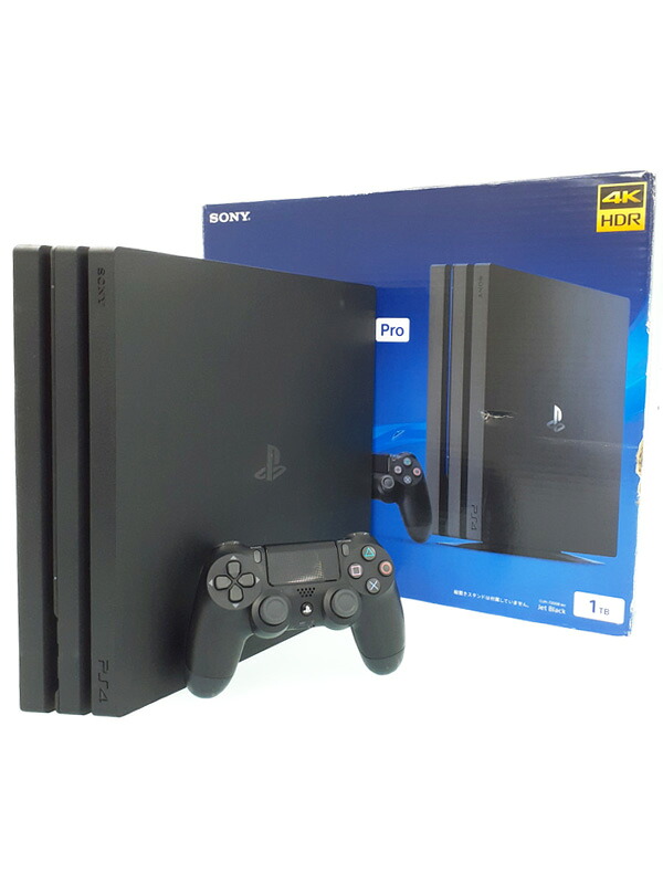 【SIE】ソニー『PlayStation4 Pro プレイステーション4 Pro 1TB ジェットブラック』CUH-7200BB01 ゲーム機本体 1週間保証【中古】