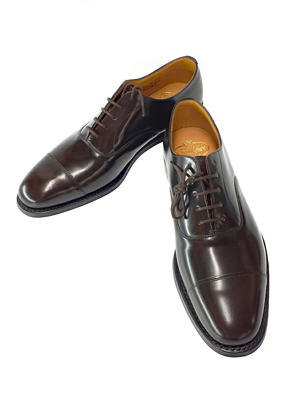 【Church’s】チャーチ『内羽根 ストレートチップシューズ size 約26.5~27cm』メンズ ビジネスシューズ靴 1週間保証【中古】