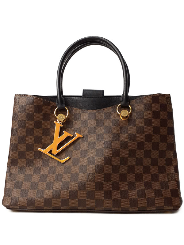 【LOUIS VUITTON】ルイヴィトン『ダミエ LVリバーサイド』N40050 レディース ハンドバッグ 1週間保証【中古】
