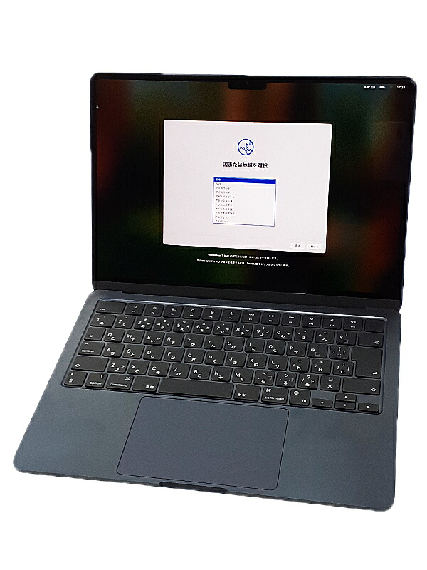 【Apple】アップル『MacBook Air / 13.6inch / M2 8コア/8コア / 8GB / 256GB / ミッドナイト』MLY33J/A 2022 ノートパソコン 1週間保証【中古】