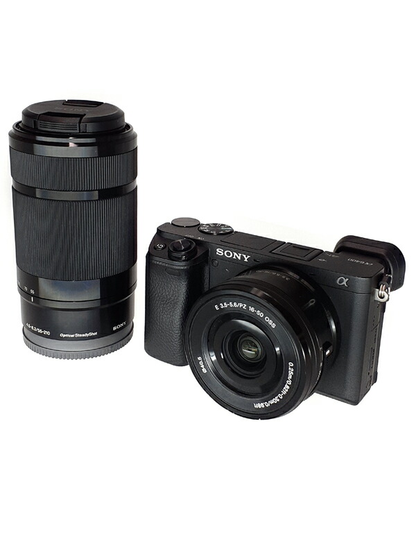 【SONY】ソニー『α6400 ダブルズームレンズキット / ブラック』ILCE-6400Y 2019年2月発売 ミラーレス一眼カメラ 1週間保証【中古】
