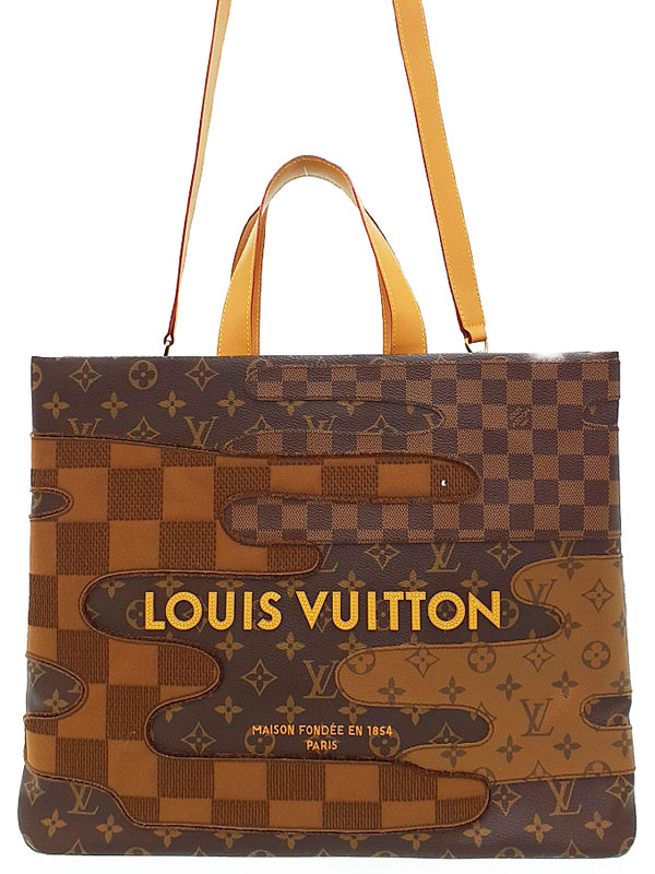 【LOUIS VUITTON】ルイヴィトン『モノグラム ランドスケープ ショッパー トートMM』M15274 メンズ 2WAYバッグ 1週間保証【中古】|高山質店