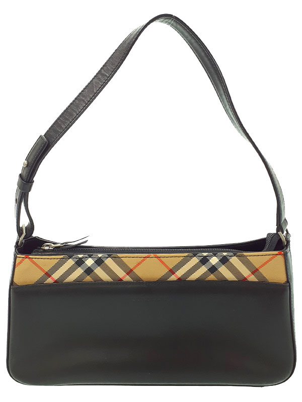 【BURBERRY】バーバリー『レザー セミショルダーバッグ』レディース 1週間保証【中古】|高山質店