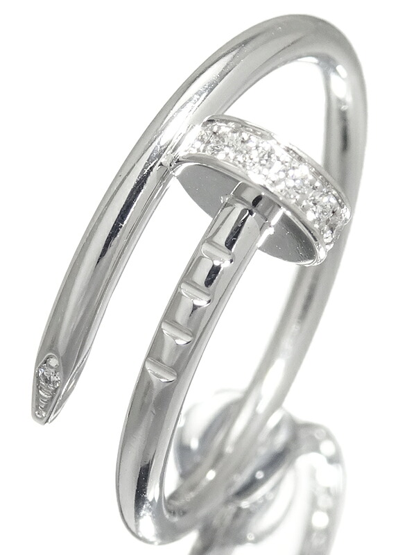 【Cartier】カルティエ『K18WG ジュストアンクル ダイヤ リング スモール』11号 1週間保証【中古】｜高山質店