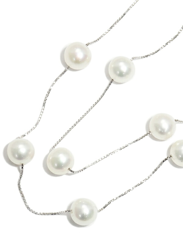 【TASAKI】タサキ『K18WG パール8.0～8.3mm ステーションネックレス』1週間保証【中古】｜高山質店 97,155円