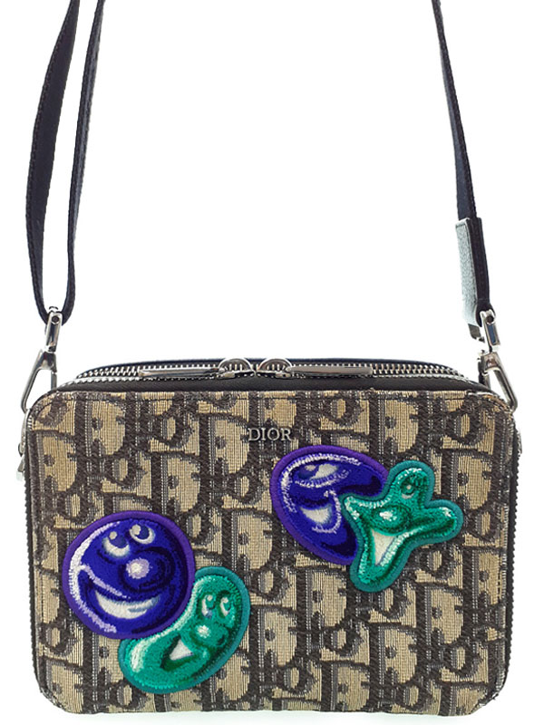 【Christian Dior】クリスチャンディオール『ディオール オブリーク ポーチ』メンズ ショルダーバッグ 1週間保証【中古】｜高山質店 75,345円