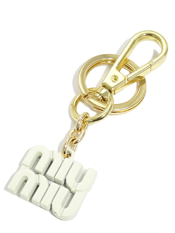 【MIUMIU】ミュウミュウ『ロゴ メタル キーリング 立体ロゴ』1週間保証【中古】|高山質店