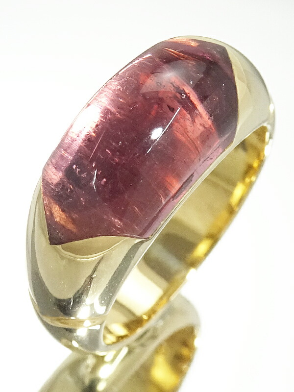【BVLGARI】ブルガリ『K18YG チェルタウラ リング トルマリン』10号 1週間保証【中古】|高山質店