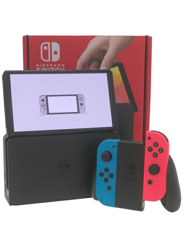 【Nintendo】任天堂『Nintendo Switch 有機ELモデル / ネオンブルー・ネオンレッド』HEG-S-KABAA 2021年10月発売 ゲーム機本体 1週間保証【中古】｜高山質店