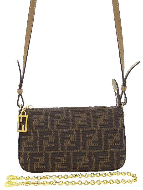 【FENDI】フェンディ『バゲット スリム クラッチ』8BS073 レディース 2WAYバッグ 1週間保証【中古】｜高山質店