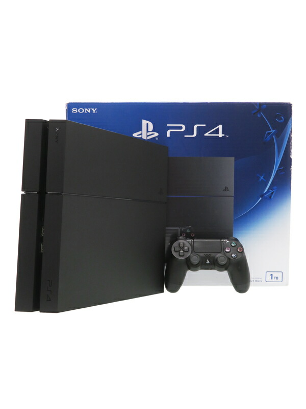 【SIE】ソニーインタラクティブエンタテインメント『PlayStation4 プレイステーション4 1TB Jet Black』CUH-1200B B01 ゲーム機本体 1週間保証【中古】｜高山質店
