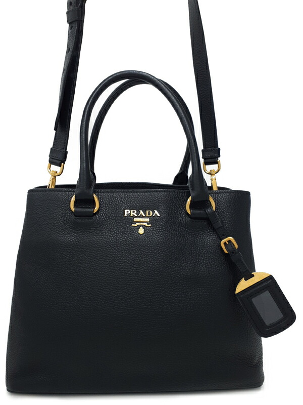 【PRADA】プラダ『レザー 2WAYハンドバッグ』1BA058 レディース 2WAYバッグ 1週間保証【中古】｜高山質店