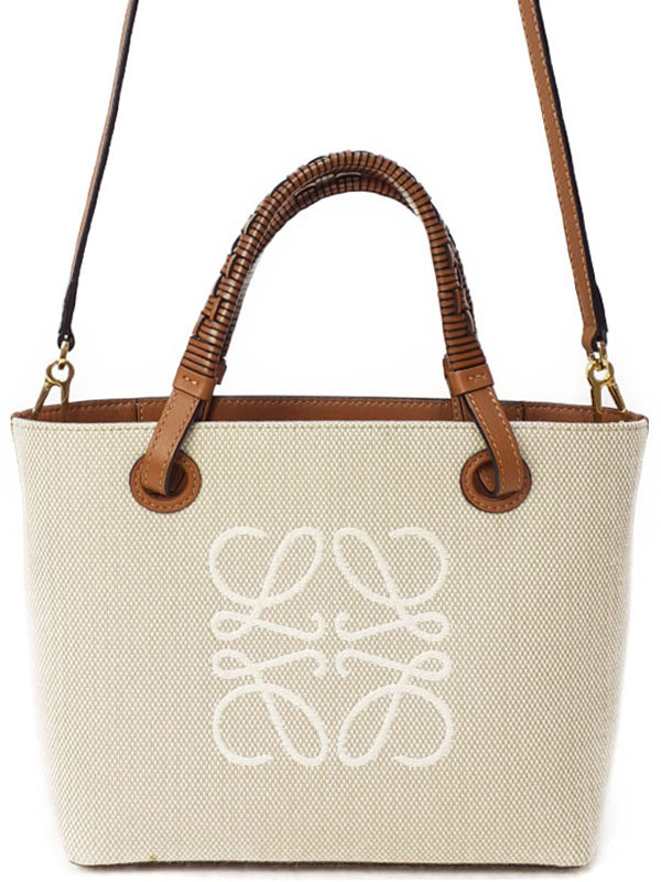 【LOEWE】ロエベ『アナグラム トートバッグ ミニ』レディース 2WAYバッグ 1週間保証【中古】｜高山質店