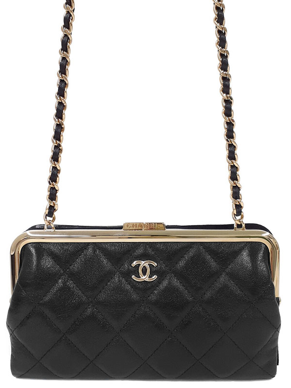 【CHANEL】シャネル『マトラッセ がま口 チェーンウォレット』レディース 1週間保証【中古】｜高山質店 181,795円