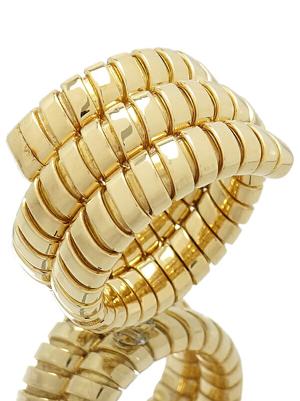 【BVLGARI】ブルガリ『K18YG トゥボガス スネーク リング』12号相当 1週間保証【中古】｜高山質店