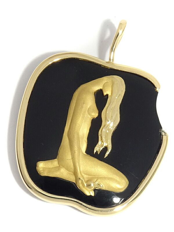 【Carrera y Carrera】カレライカレラ『K18YG アダム＆イブ ペンダントトップ リンゴモチーフ』1週間保証【中古】｜高山質店 119,480円