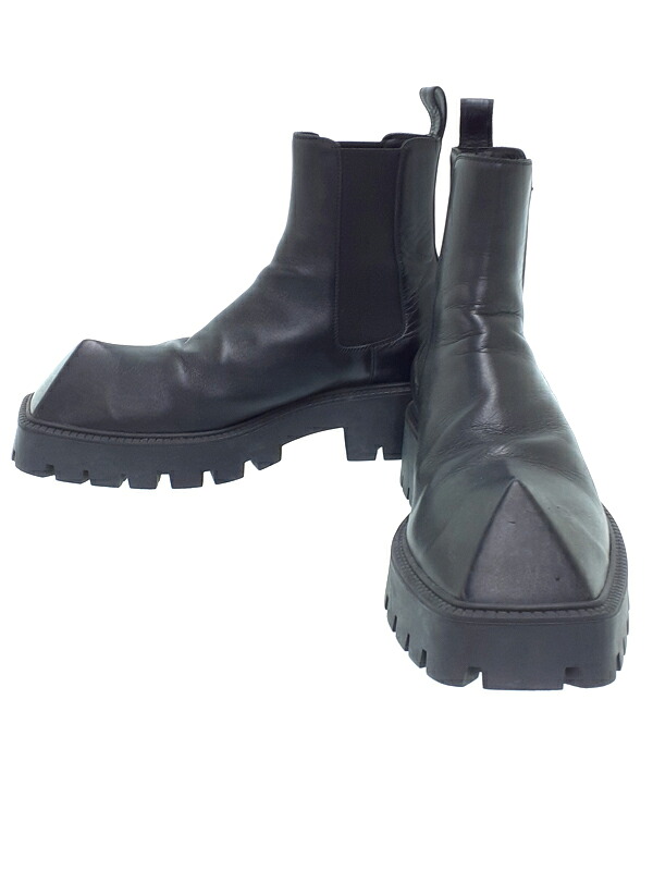 【BALENCIAGA】バレンシアガ『レザー サイドゴアブーツ size41』671291 メンズ靴 1週間保証【中古】｜高山質店