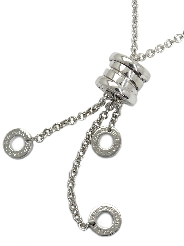 【BVLGARI】ブルガリ『K18WG B-zero1 (ビーゼロワン) エレメントプレーン ネックレス』1週間保証【中古】｜高山質店