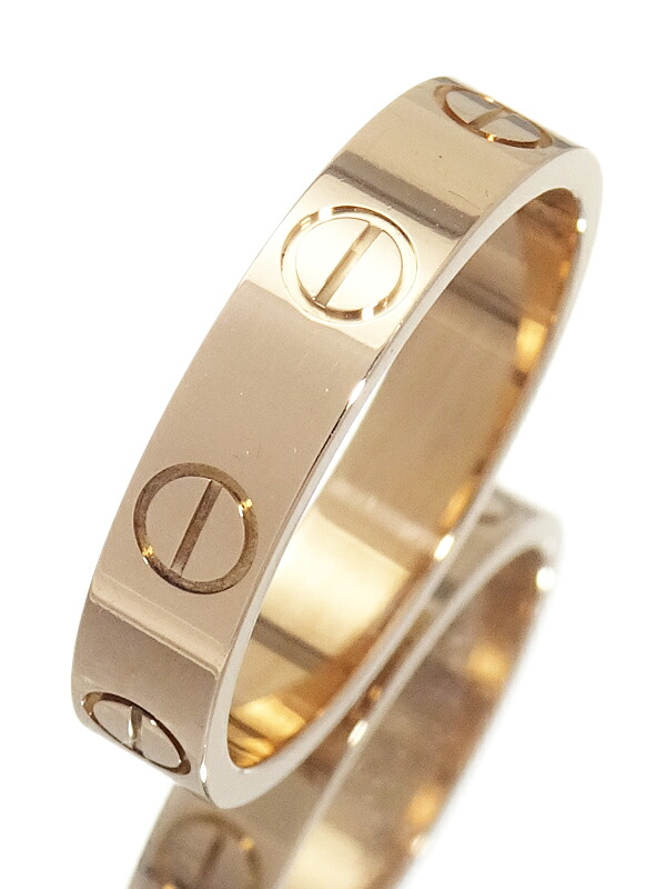 【Cartier】カルティエ『K18PG ミニラブリング ラブリングスモールモデル』7号 1週間保証【中古】｜高山質店