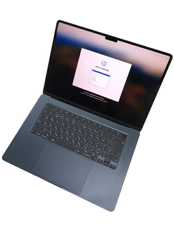 【Apple】アップル『MacBook Air / 15inch / M2 8コア/10コア / 8GB / 256GB / ミッドナイト』MQKW3J/A 2023 ノートパソコン 1週間保証【中古】|高山質店
