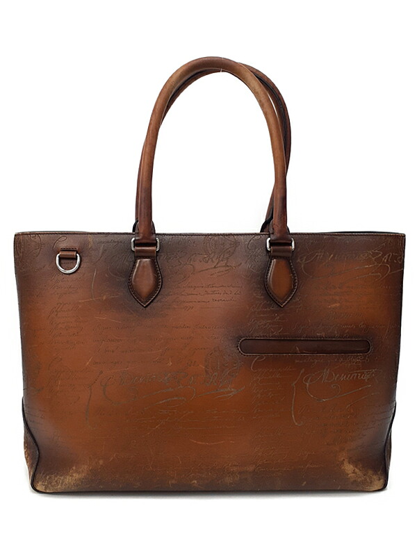 【Berluti】ベルルッティ『カリグラフィ トゥジュール トートバッグ』メンズ 1週間保証【中古】｜高山質店