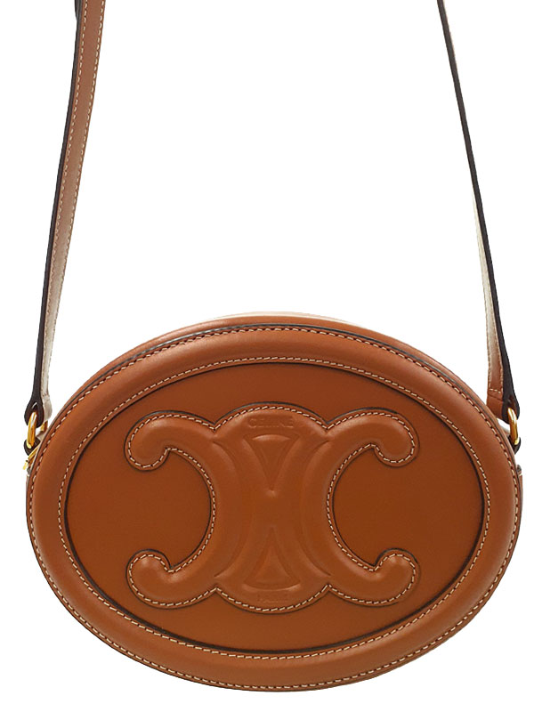 【CELINE】セリーヌ『キュイル トリオンフ オーバルパース クロスボディバッグ』レディース ショルダーバッグ 1週間保証【中古】|高山質店
