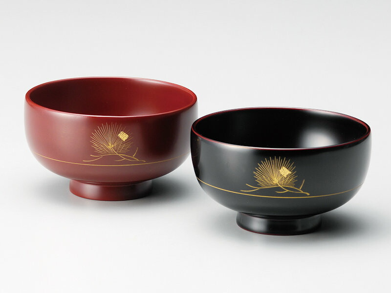 山中漆器 五代目 㐂八 金印 漆椀10客 新品未使用