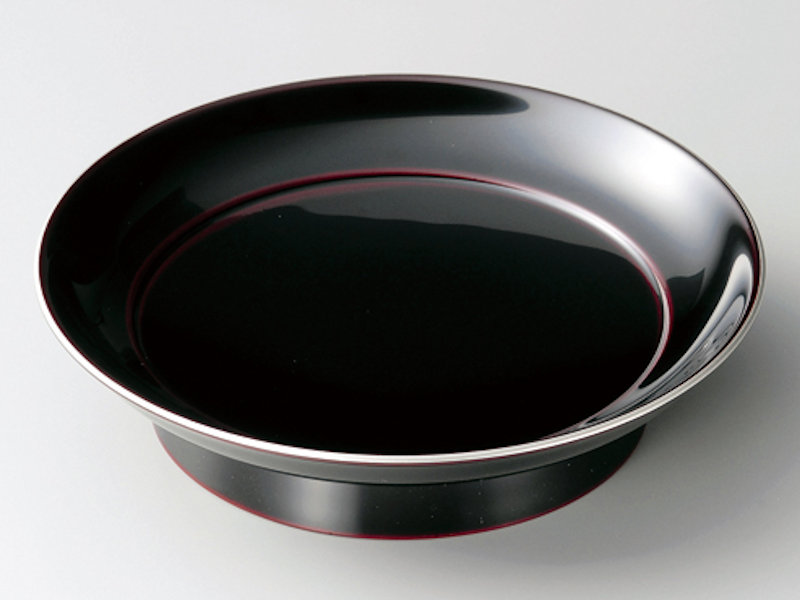 楽天市場】6.0桜皿 古代朱/溜山中漆器 山中塗 もてなし 銘々皿