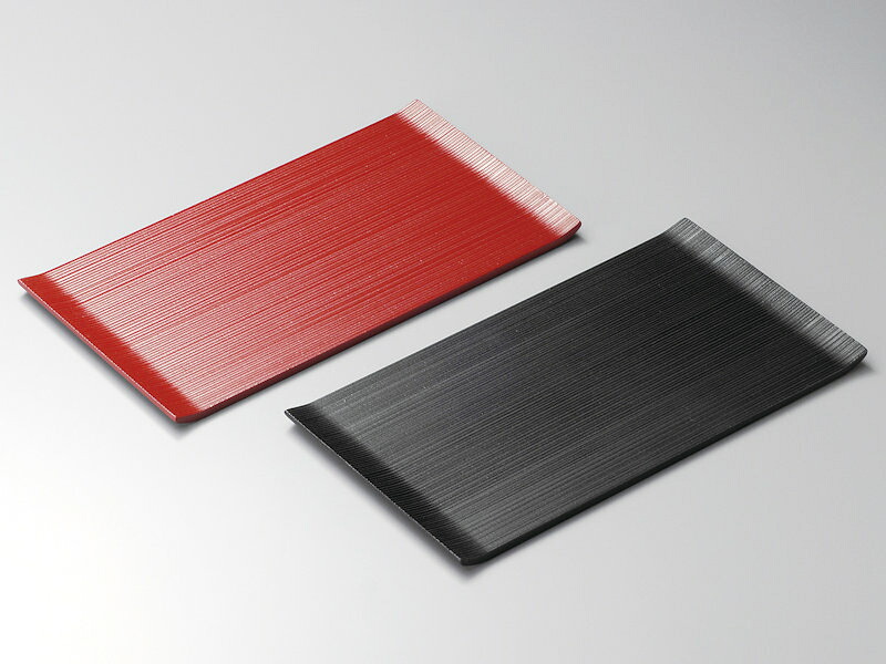 ＼マラソン限定！最大300円OFFクーポン／ 両折もてなし皿 ペアセット 黒・朱 2枚 母の日 雑貨 日本製 国産